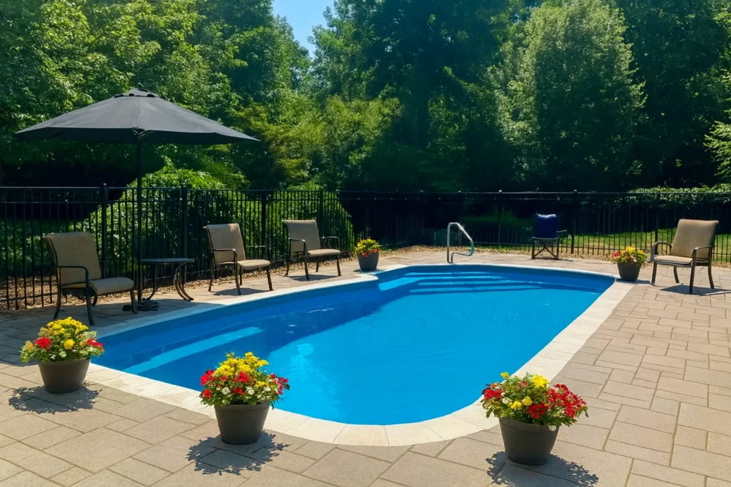 Brasilia fiberglass Pool by Little Bay Pool spa