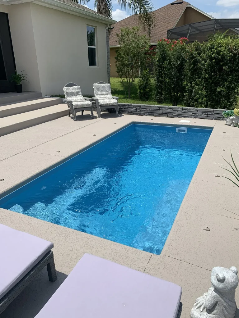 Neblina Grande fiberglass pool Little Bay Pool Spa